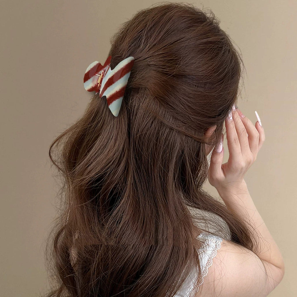 Sea Salt Mint Twill Grab Clip Fresh Half Tie Hair Shark Clip Hair Clip