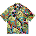 GUILTYPARTIES TIGER Shirts 24ss Science Fiction Graffiti, Rayon Casual, Hawaiian Short Sleeve Shirt