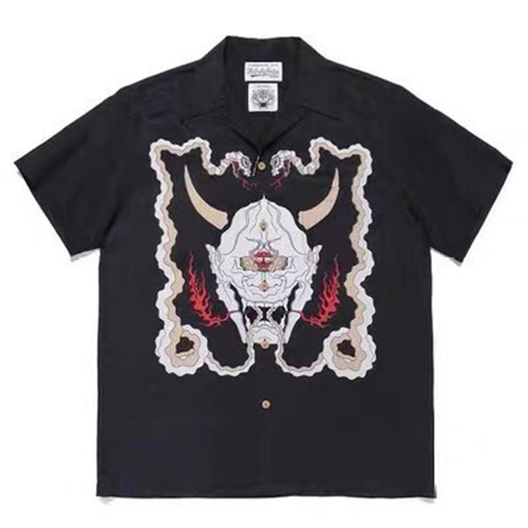GUILTYPARTIES TIGER Shirts Prajna Wolf Head ALOHA Heaven Tokyo Hawaii Short Sleeve Shirt