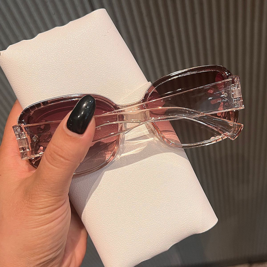 Trendy punk glasses uv protection