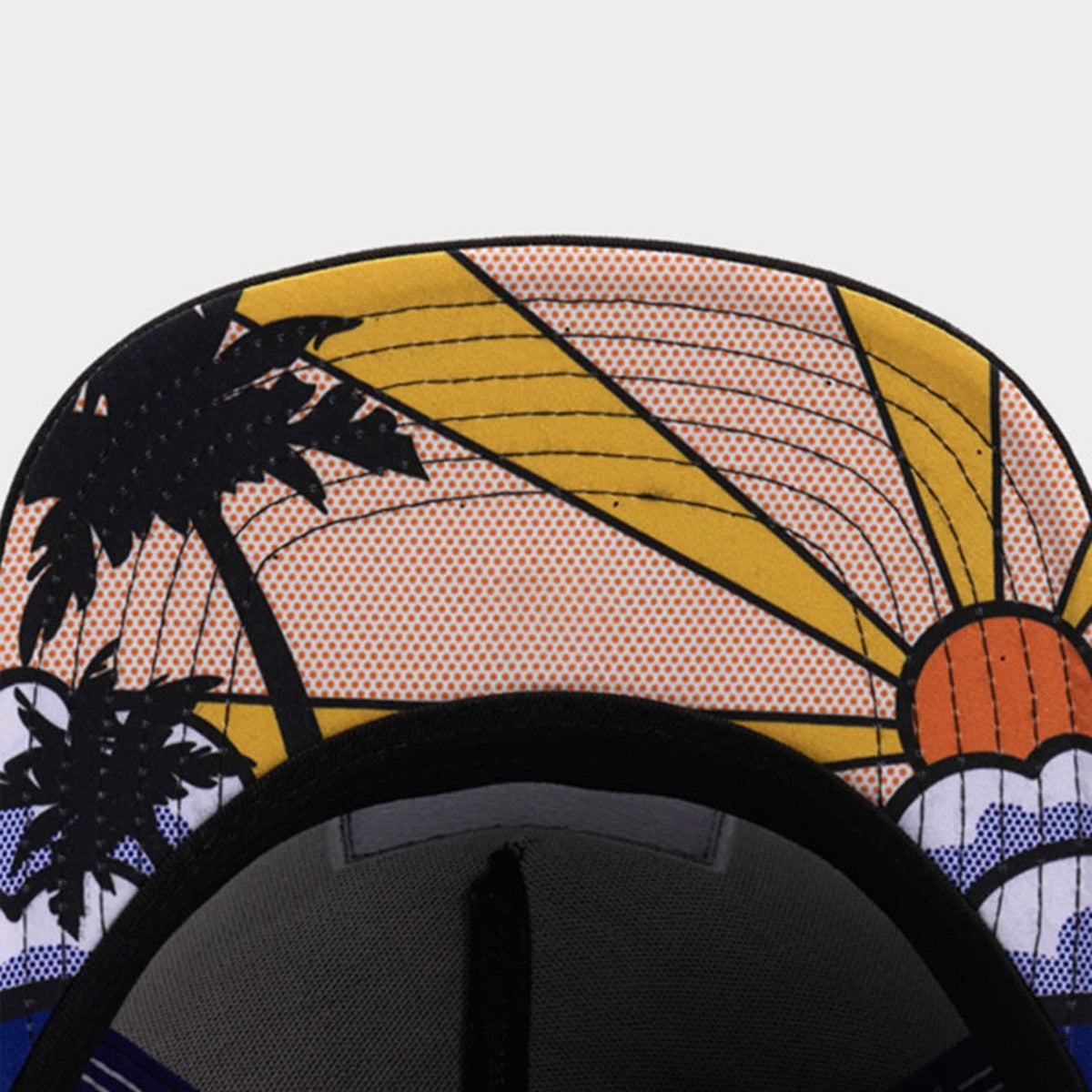 Trendy flat brimmed snapback hatship hop character avatar