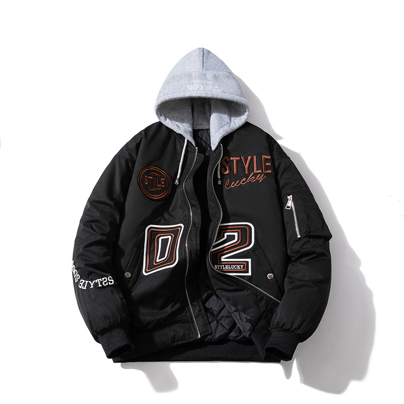 Mens Vintage Jackets Flight Suit Jacket Padded Jacket Autumn Warm Baseball Suit Cotton Suit
