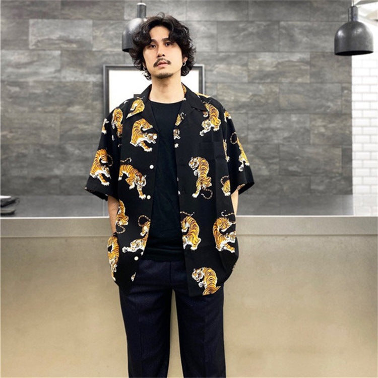 GUILTYPARTIES TIGER Shirts 22SS TIM LEHI Hawaiian Short Sleeve Shirt Men