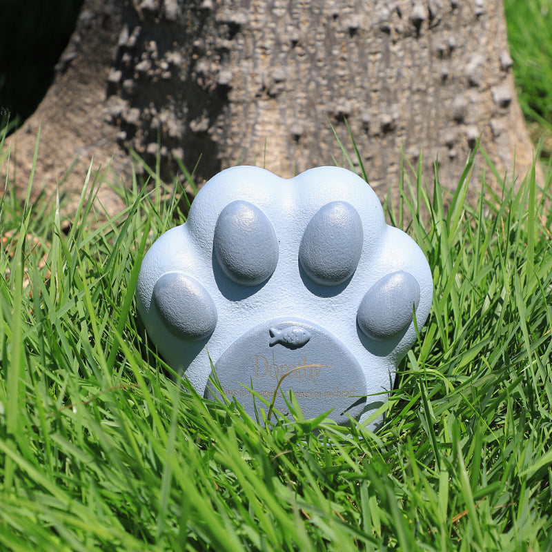 Pet Grave Marker Foreign Trade Cross-border pet cat claw urn lettering pet funeral souvenir resin handicraft animal comfort box