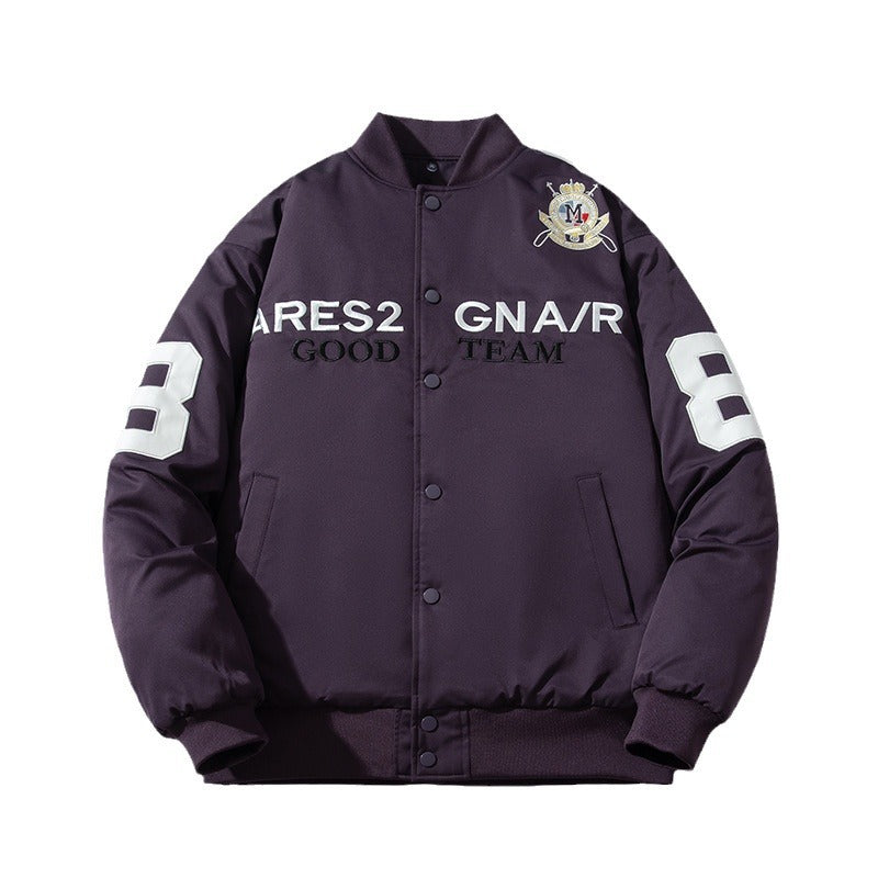 Mens Vintage Jackets Embroidered Baseball Suit Motorcycle Suit Flight Jacket