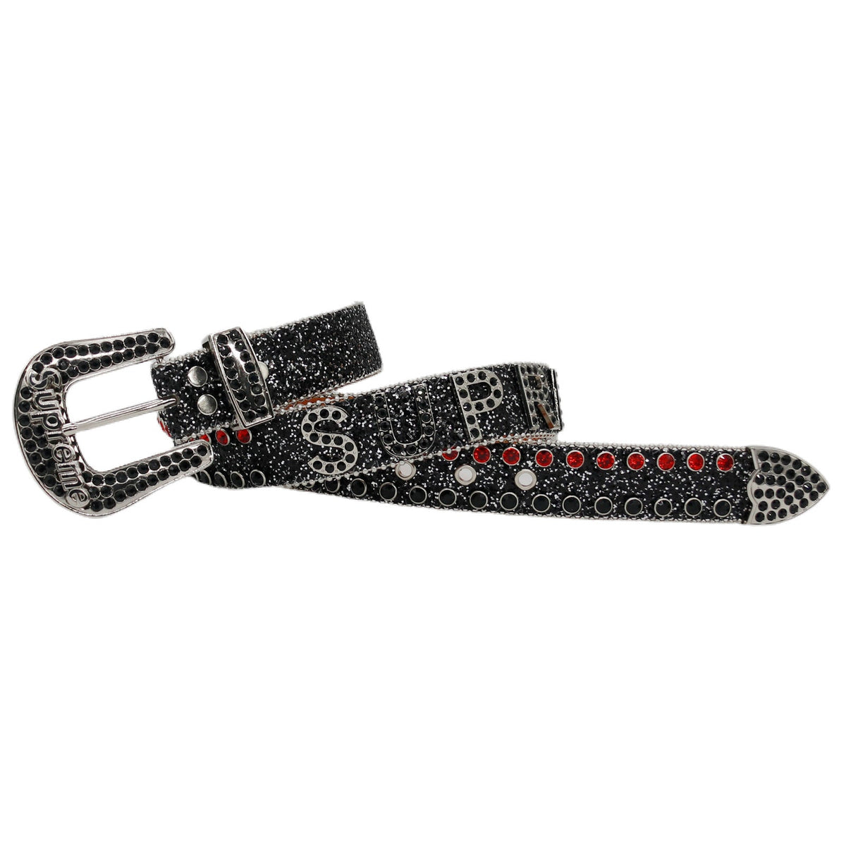 Hip-hop punk rhinestone belt letter accessories