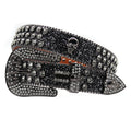 Hip-hop punk rhinestone belt skull punk style