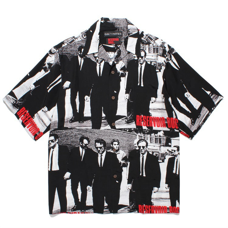 GUILTYPARTIES TIGER Shirts 24ss RESERVOIR DOGS Reservoir Dog Hawaiian Short Sleeve Shirt