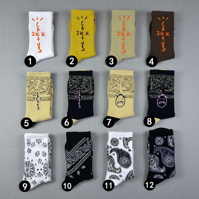Men socks spring and summer long tube