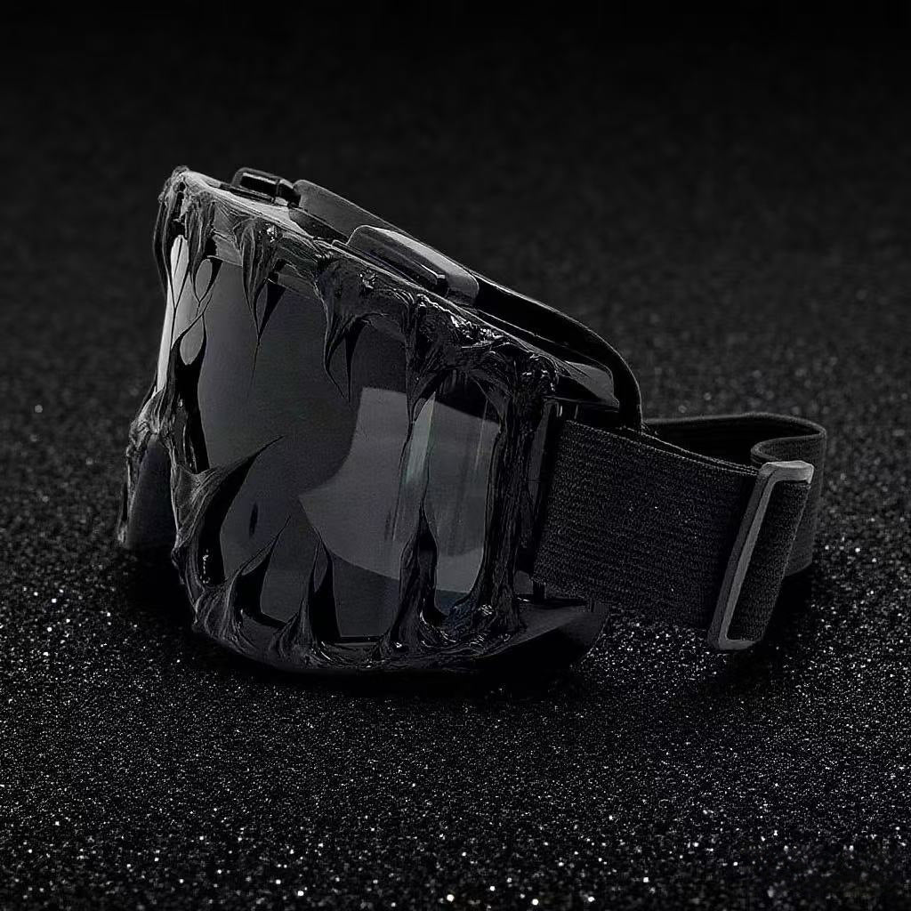Trendy punk glasses dark series