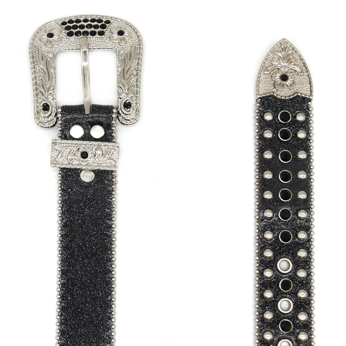 Hip-hop punk rhinestone belt punk style