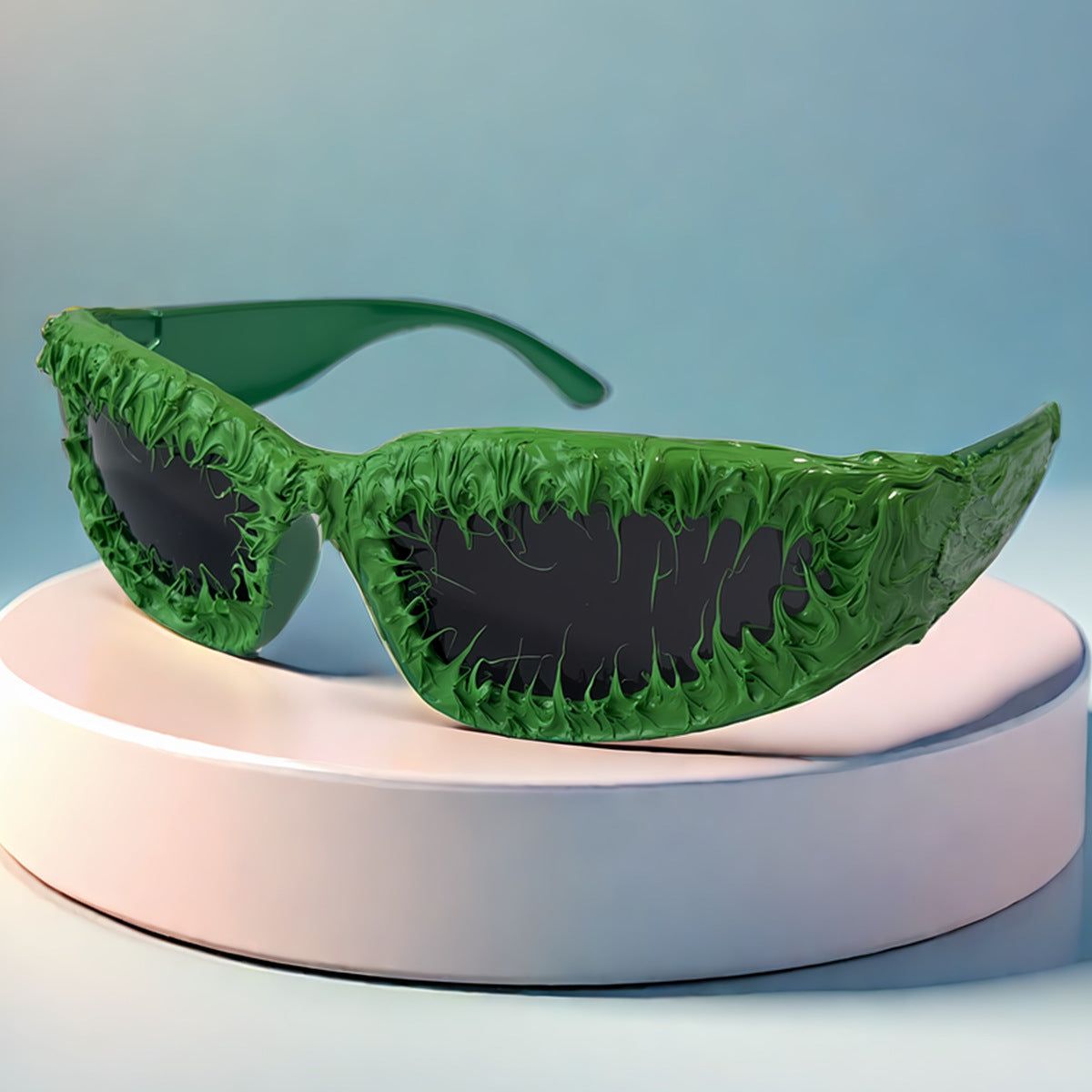 Trendy punk glasses cat eyes