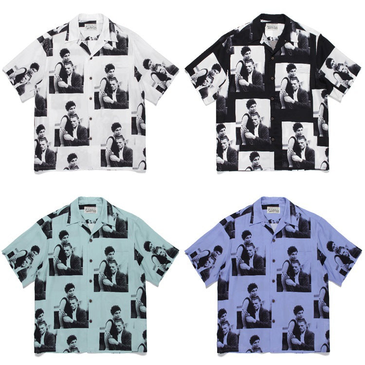 GUILTYPARTIES TIGER Shirts CHET BAKER Jazz Yosuke Hawaiian Short Sleeve Shirt Men