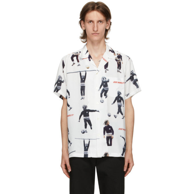 GUILTYPARTIES TIGER Shirts Bob Marley Reggae Music Bob Marley Hawaiian Short Sleeve Shirt