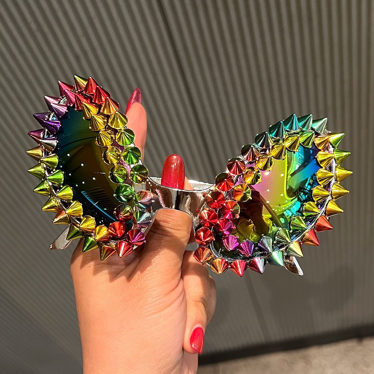 Trendy punk glasses funny alien
