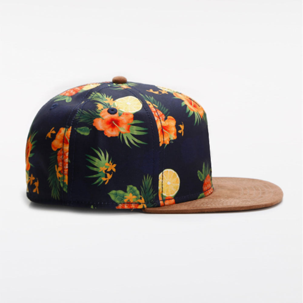 Trendy flat brimmed snapback hatsbreathable adjustable sunshade