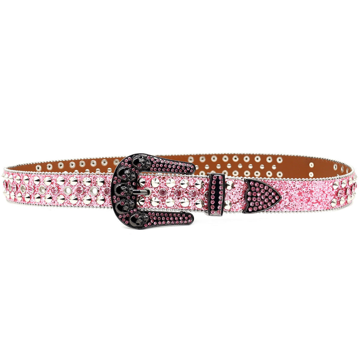 Hip-hop punk rhinestone belt skull punk sexy style