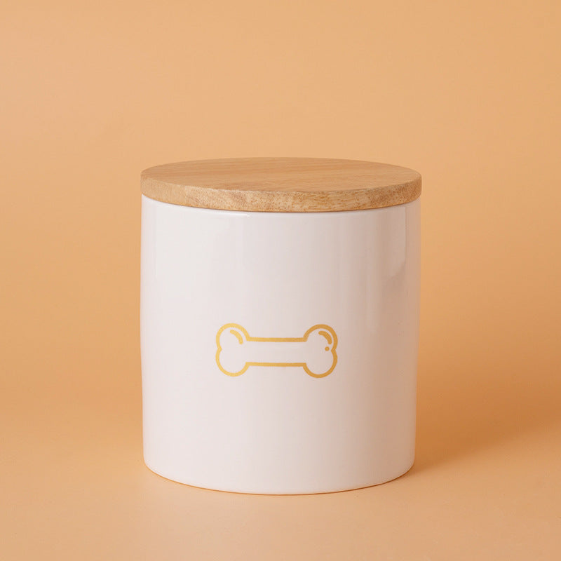 Pet Urn White Pet Urn Large Medium Small Ceramic Sealed Box Cat Dog Passed Away Hair Commemorative Funeral Supplies