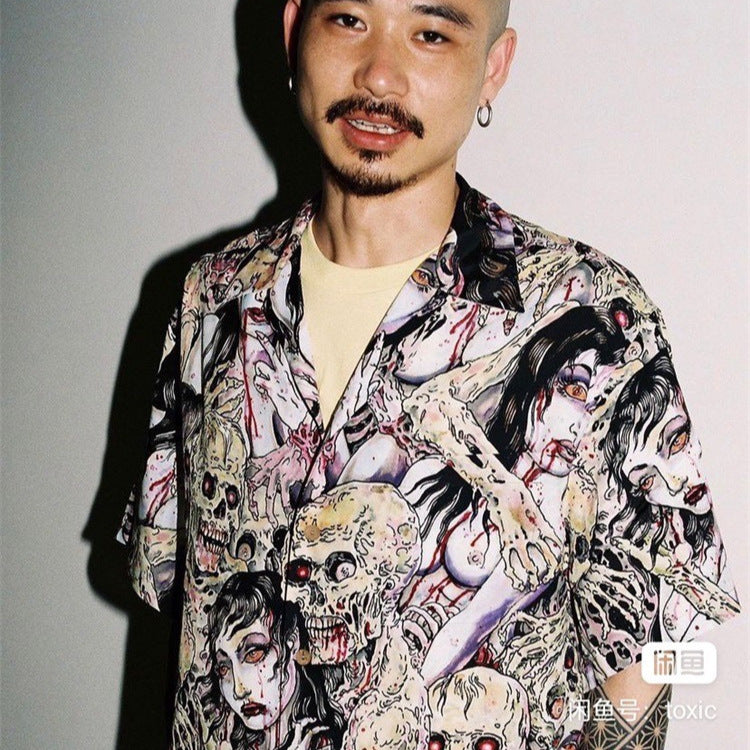 GUILTYPARTIES TIGER Shirts Hellflower, Motionless King, Hellgirl Classic Hawaiian Shirt