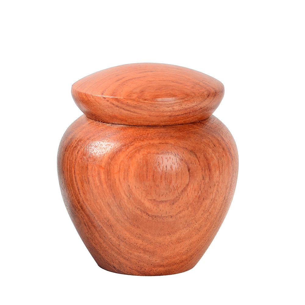 Pet Urn creative and exquisite rosewood small pot pet cat and dog souvenir urn to commemorate the beautiful memory of the lost loved ones