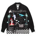 GUILTYPARTIES TIGER Long sleeved shirt World Peace series theme Hawaiian rayon long-sleeved shirt