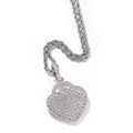 Jewelry Zircon Love Lock Necklace Design Sense Pendant St. Valentine's Spectrum