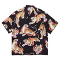 GUILTYPARTIES TIGER Shirts 22SS Limited TimLehi Fire Ring Tiger Totem, Short Sleeve Shirt Men