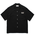 GUILTYPARTIES TIGER Shirts 24ss solid-color embroidered cursive Hawaiian rayon short-sleeved shirt