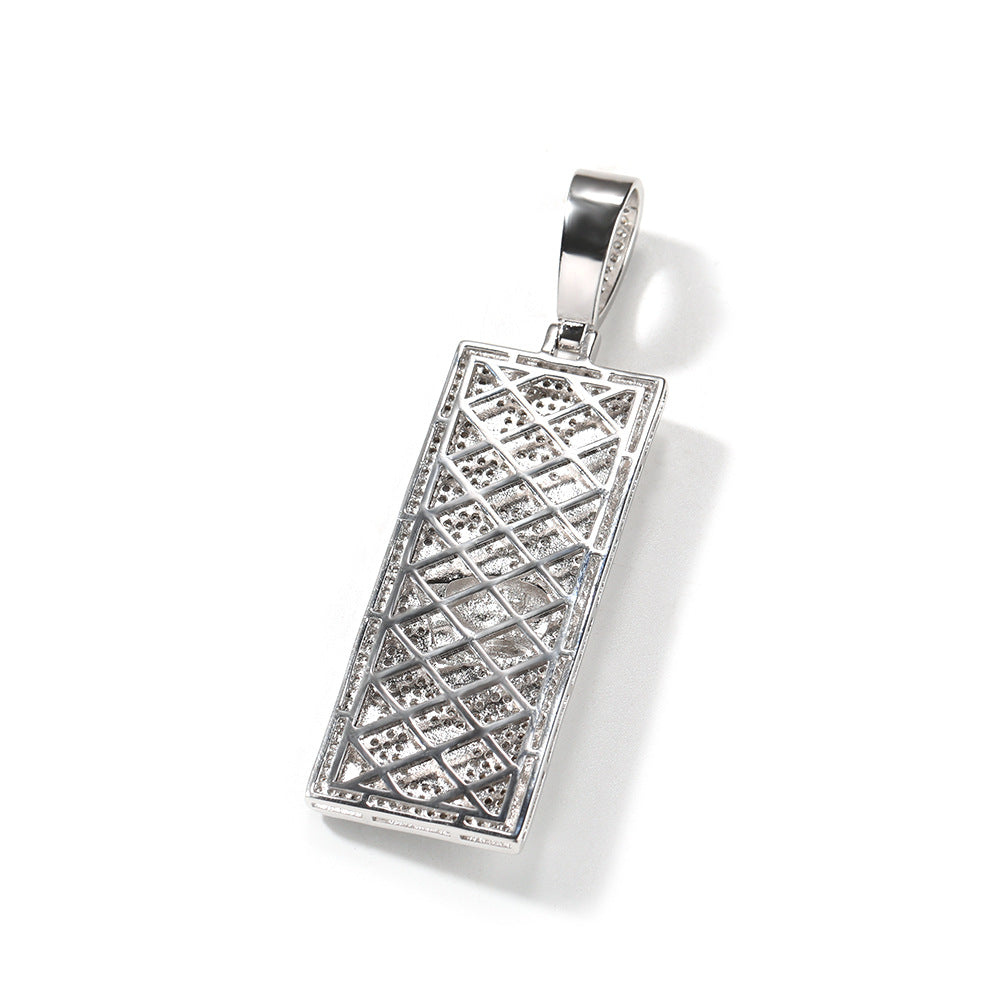 Jewelry Pendant Rap Male Copper Zircon Jesus Pieces Spectrum