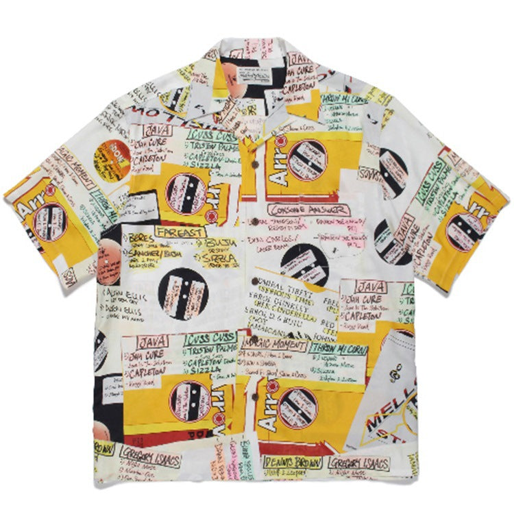 GUILTYPARTIES TIGER Shirts Joint MIGHTY CROWN Heaven Tokyo, Hawaii Short Sleeve Shirt Men