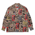GUILTYPARTIES TIGER Long sleeved shirt Eye strap attention tiger totem skull Hawaiian long sleeved shirt