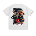 Nba T Shirt Male and Female Trendy Brand Washed Old Short-Sleeved T-shirt Pure Cotton High-quality pure cotton comfortable and trendy clothing