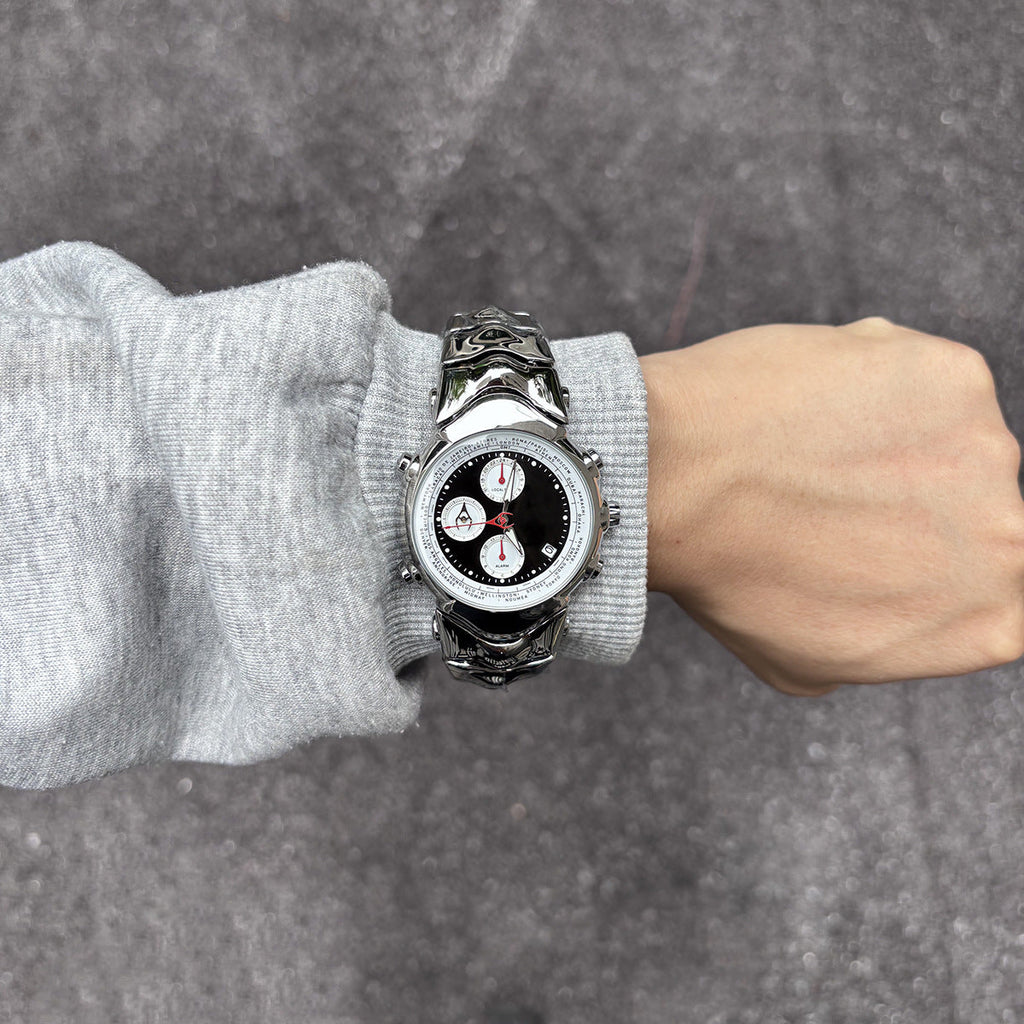 Men's watches dynamic three-eye judge design y2k vintage