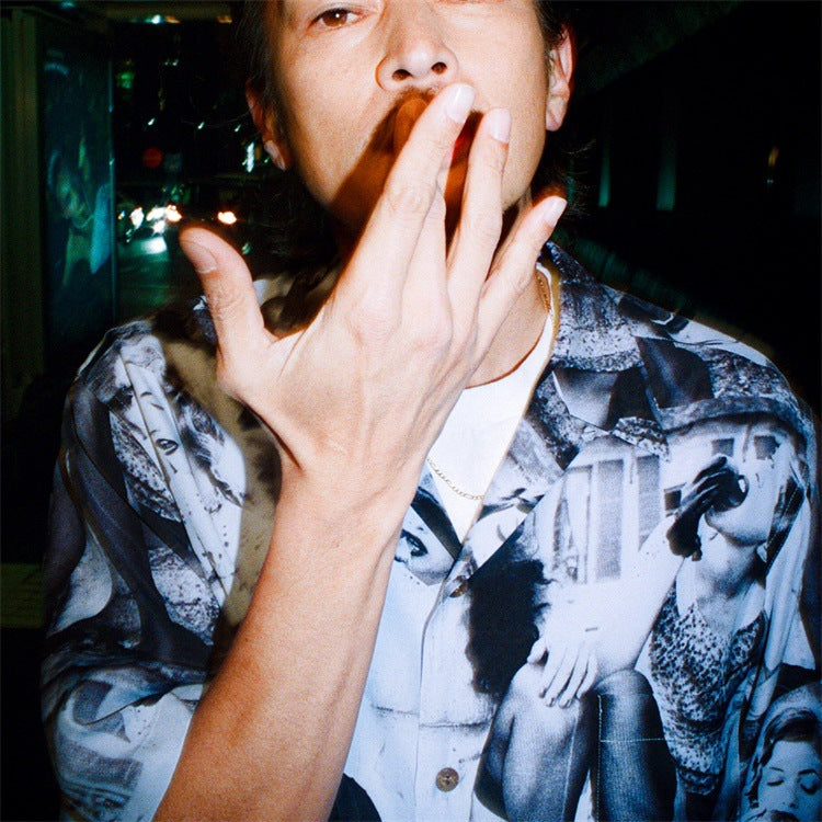 GUILTYPARTIES TIGER Shirts Allen, Vonnworth Rayon Hawaiian Short Sleeve Shirt Men