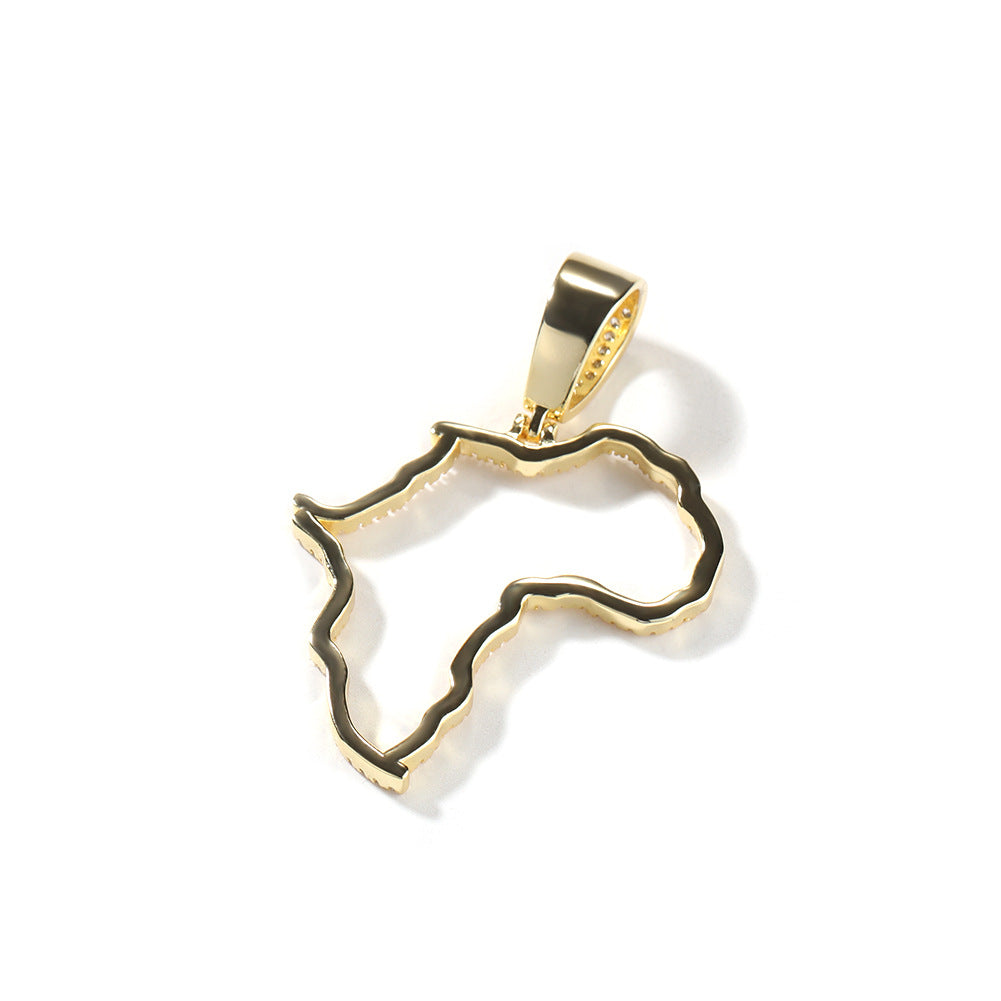 Jewelry Copper with Zircon Hollow African Pendant St. Valentine's Spectrum Royalty