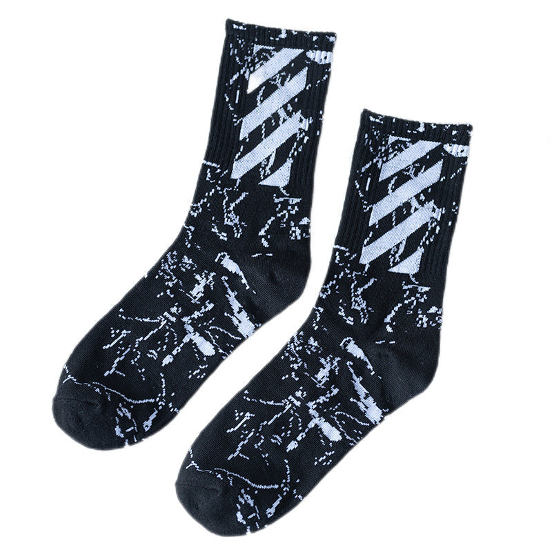 OFF OW whtie Socks XX stripe pattern