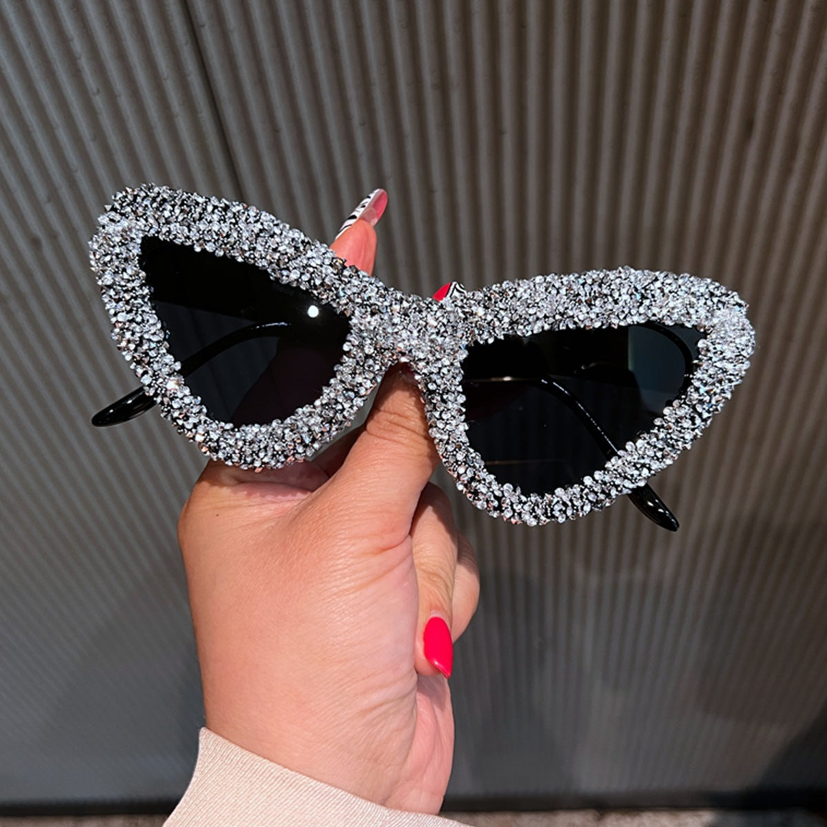 Trendy punk glasses cat eyes