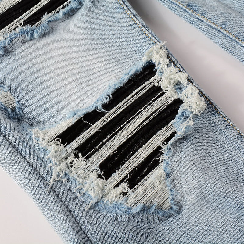 AMIRI Jeans Patch Ripped Slim Fit Slimming #1307