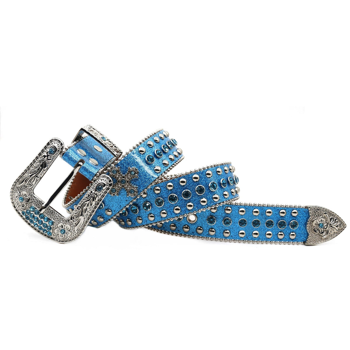 Hip-hop punk rhinestone belt y2k punk style