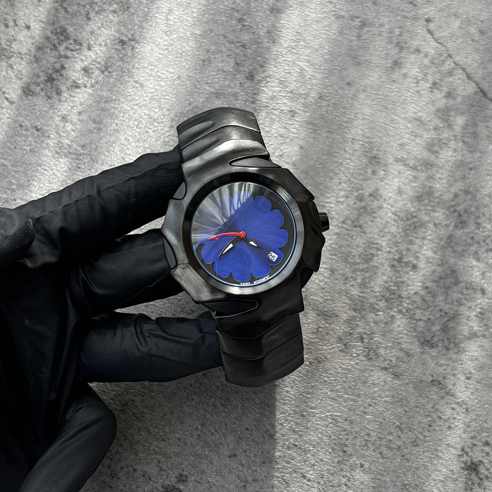 Men's watches y2k special-shaped blade design men's waterproof