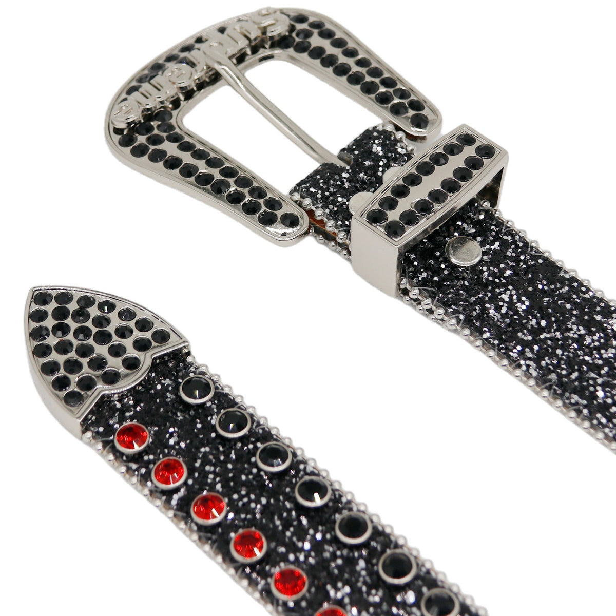 Hip-hop punk rhinestone belt letter accessories
