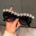 Trendy punk glasses retro wide legs