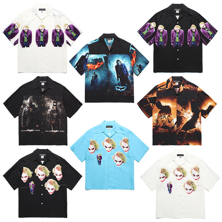 GUILTYPARTIES TIGER Shirts Batman movie short-sleeved shirt