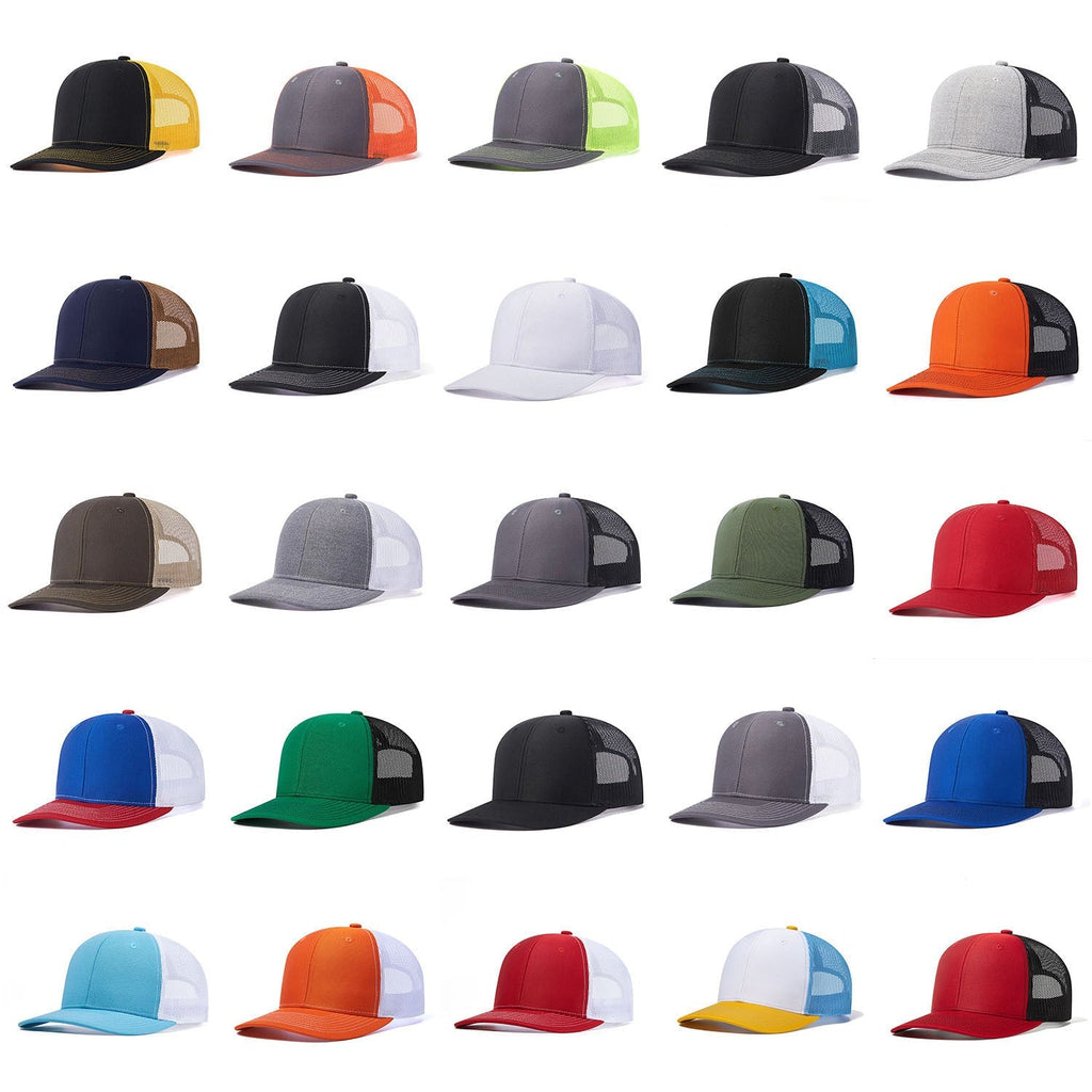 Trendy flat brimmed snapback hatssummer mesh breathable