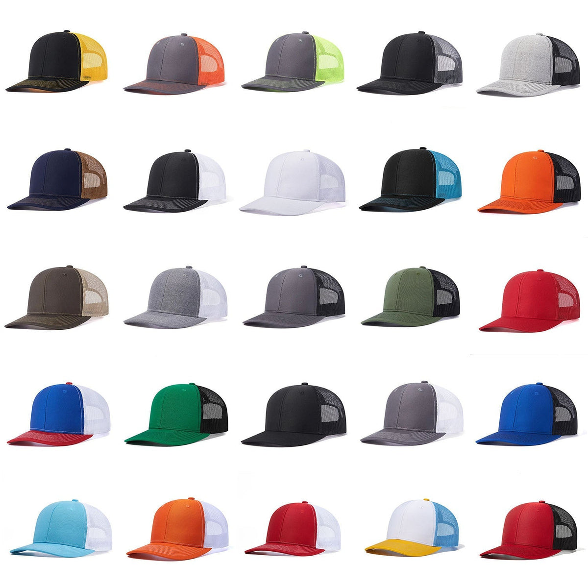 Trendy flat brimmed snapback hatssummer mesh breathable