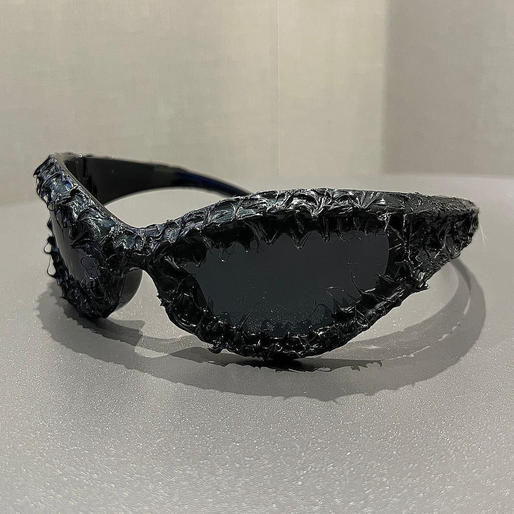 Trendy punk glasses cat eye retroy2kburr