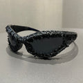 Trendy punk glasses cat eye retroy2kburr