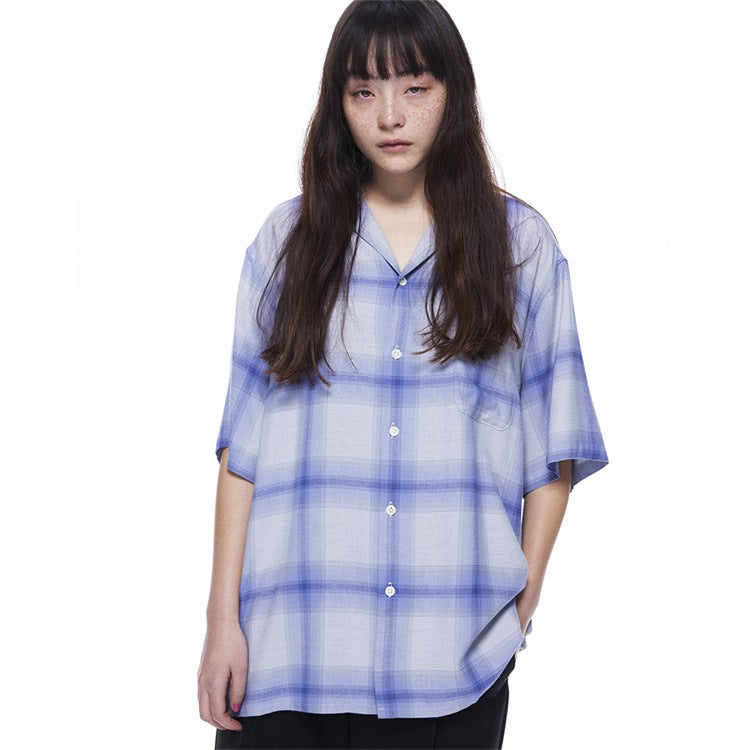 GUILTYPARTIES TIGER Shirts 23SS Striped Plaid Polka Dot Hawaiian Rayon Short Sleeve Shirt Men