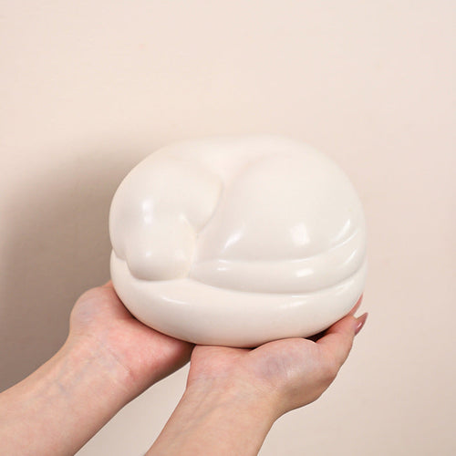 Pet Grave Marker Ceramic Pet Funeral Ceramic Cremation Urn Love Pet Cat and Dog Memorial Storage Container Memorial Jar