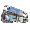 Hip-hop punk rhinestone belt skull punk style